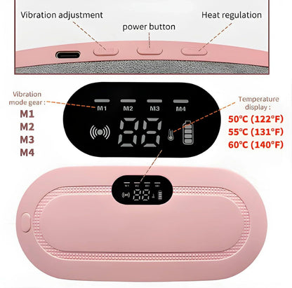 Cordless Heating Massage Belt Menstrual Comfort Support
