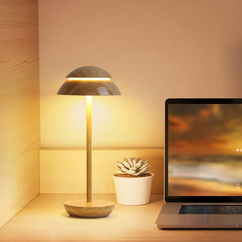 Cordless Rechargeable Table Lamp Modern Dimmable LED Bedside Lamp with 4000mAh Battery Warm Light