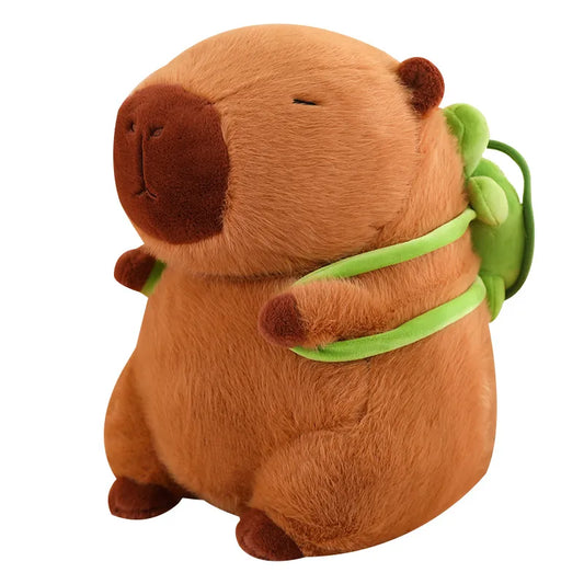 Cute Capybara Plush Toy Turtle Backpack Soft Stuffed Animal