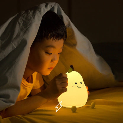Cute Squishy Night Light for Kids Soft Touch Color Changing LED Bedside Lamp with Timer and Adjustable Brightness
