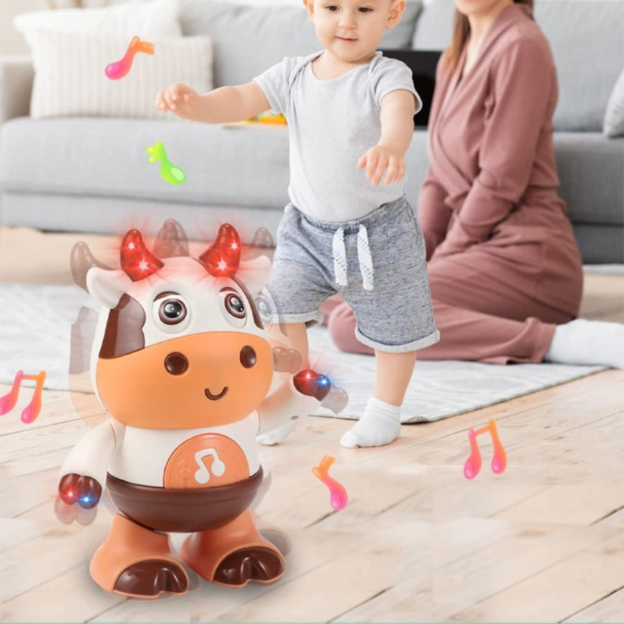Dancing Musical Cow Toy Lights Sounds Interactive Movement Game