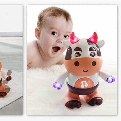 Dancing Musical Cow Toy Lights Sounds Interactive Movement Game