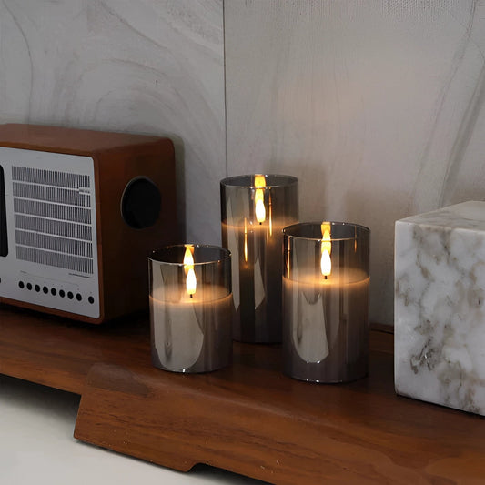 Decorative Flameless LED Candles Battery Operated Smokeless Flickering Warm White Candle Lights