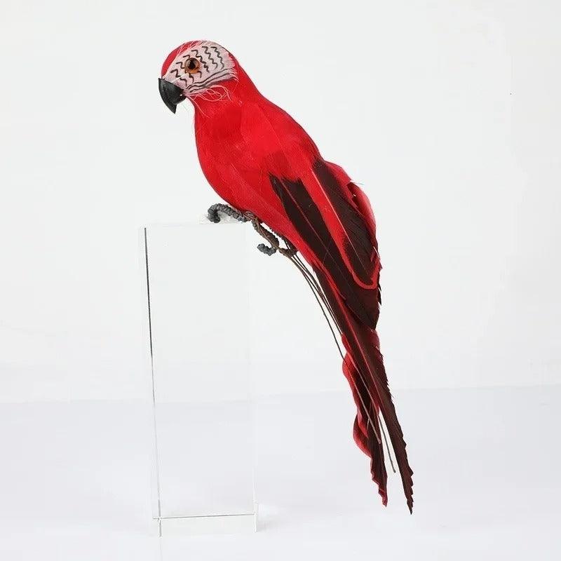 Decorative Hanging Parrot Bird Figurine Realistic Indoor and Outdoor Ornament