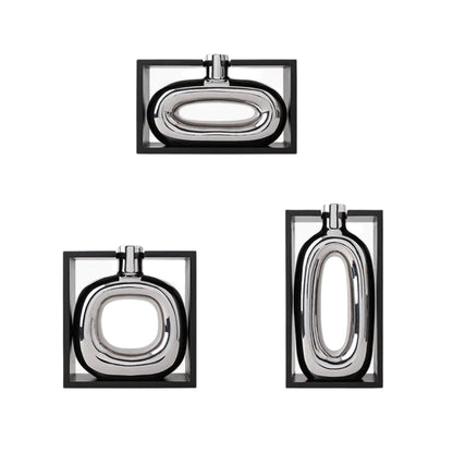 Decorative Hollow Cutout Vase Sculptural Home Display Accent