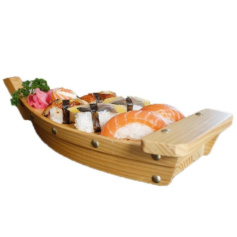 Decorative Sushi Boat Serving Tray Ship Shape Food Platter
