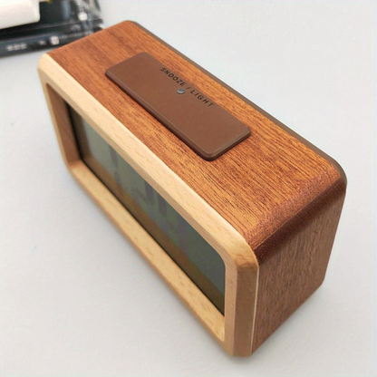 Digital LED Alarm Clock Time Date Temperature Display Desk Bedside Clock
