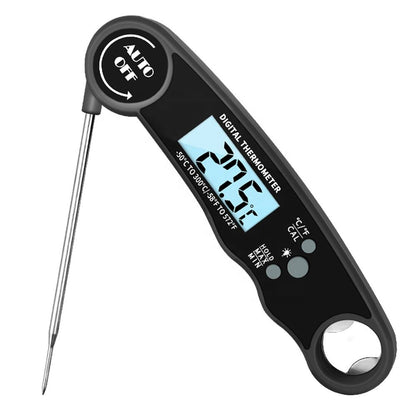 Digital Meat Thermometer Instant Read Waterproof Kitchen BBQ Thermometer Backlit Display