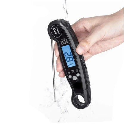 Digital Meat Thermometer Instant Read Waterproof Kitchen BBQ Thermometer Backlit Display