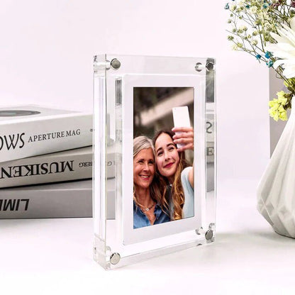 Digital Photo Frame for Photos and Videos with Easy File Upload