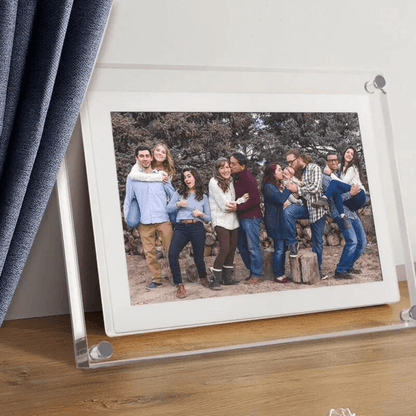 Digital Photo Frame for Photos and Videos with Easy File Upload
