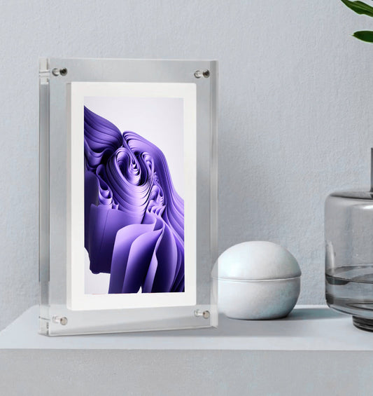 Digital Photo Frame for Photos and Videos with Easy File Upload
