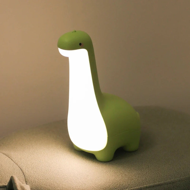 Dinosaur LED Night Light USB Rechargeable Kids Bedside Lamp Soft Nursery Night Lamp