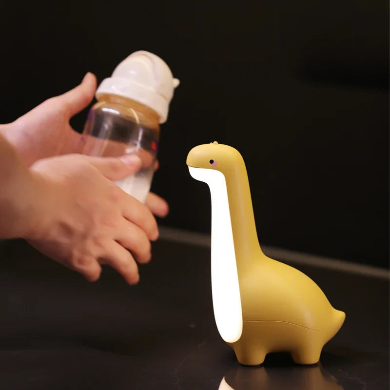 Dinosaur LED Night Light USB Rechargeable Kids Bedside Lamp Soft Nursery Night Lamp