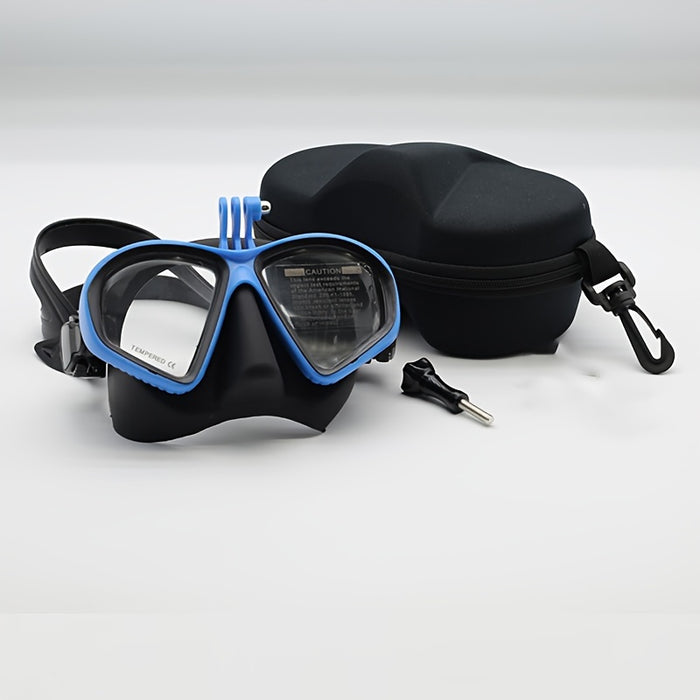 Diving Mask with Anti Fog Lens Camera Mount Snorkeling Set