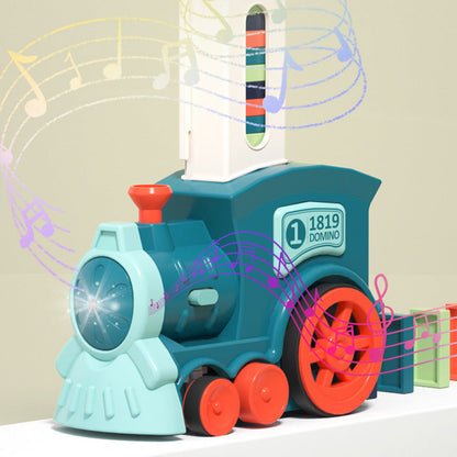 Domino Train Set Automatic Laying Toy Educational Building Game
