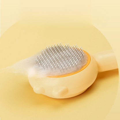 Dual Function Pet Grooming Brush Ergonomic Deshedding Comb Dog Cat Fur Care Tool