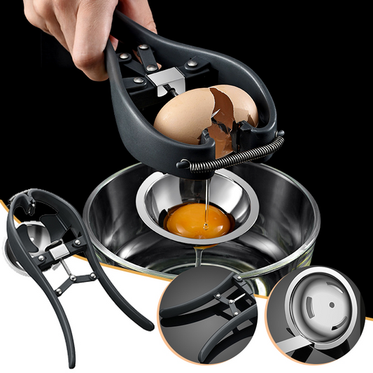 Egg Separator Cracker Tool Fast Egg Yolk White Separator Kitchen Tool Baking Cooking Meal Prep