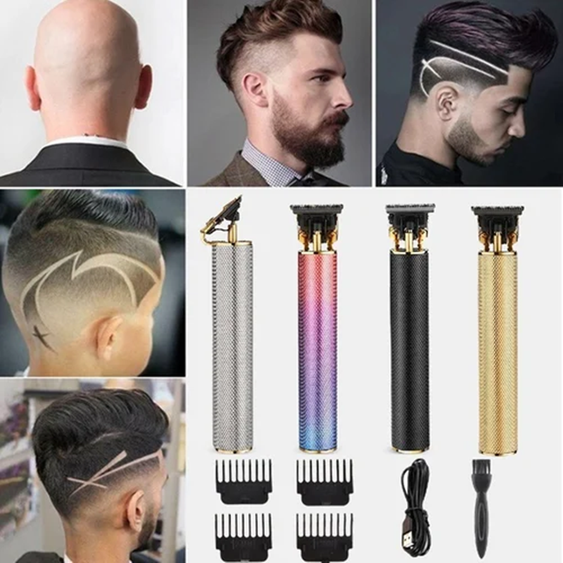 Electric Hair Clipper T Blade Trimmer USB C Fast Charge Cordless Barber Grooming