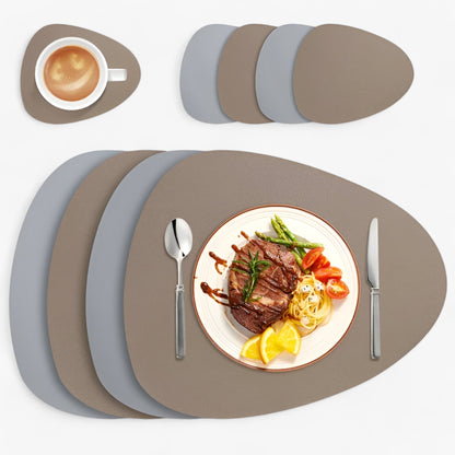 Elegant Durable Reversible Placemats Heat Resistant Non Slip Dining Table Mats