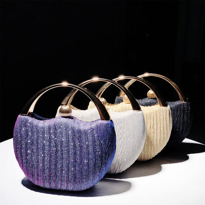 Elegant Handbag with Luxury Round Handle and Spacious Interior