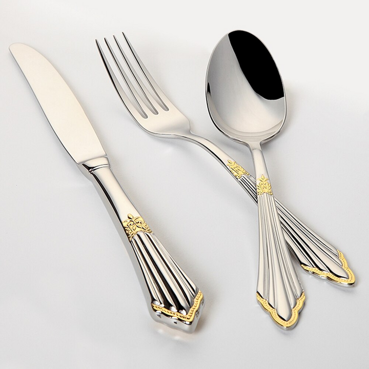 Elegant Handcrafted Cutlery Set Polished Finish Tableware Dining Utensils