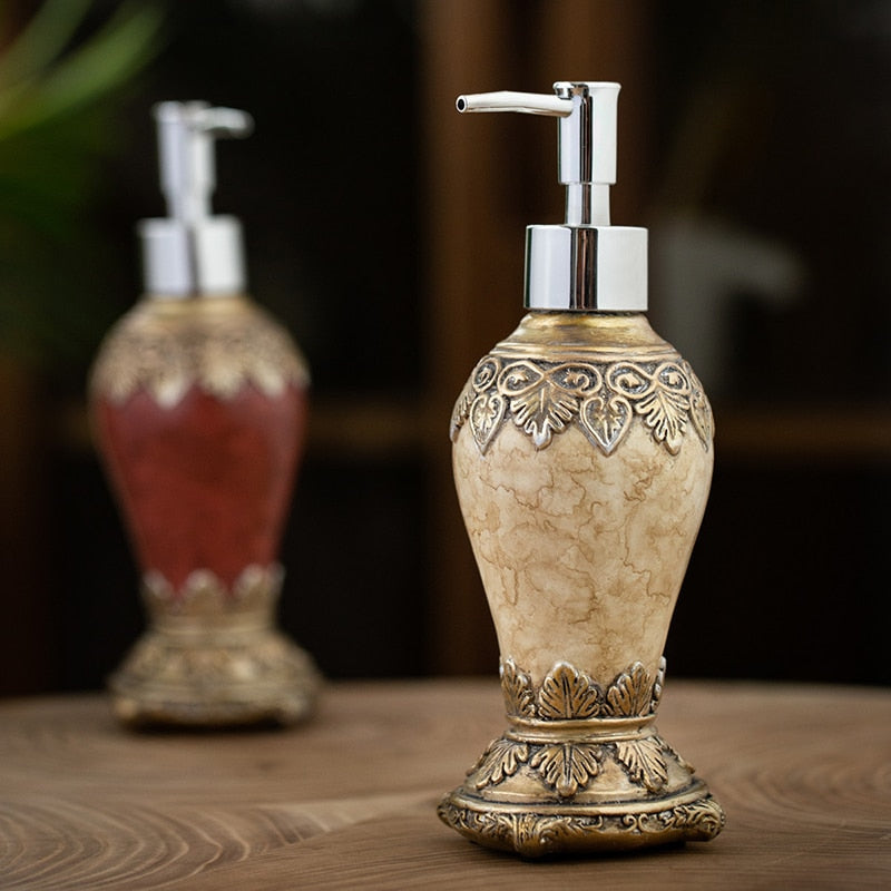 Elegant Soap Dispenser Modern Bathroom Liquid Soap Pump for Sink & Countertop