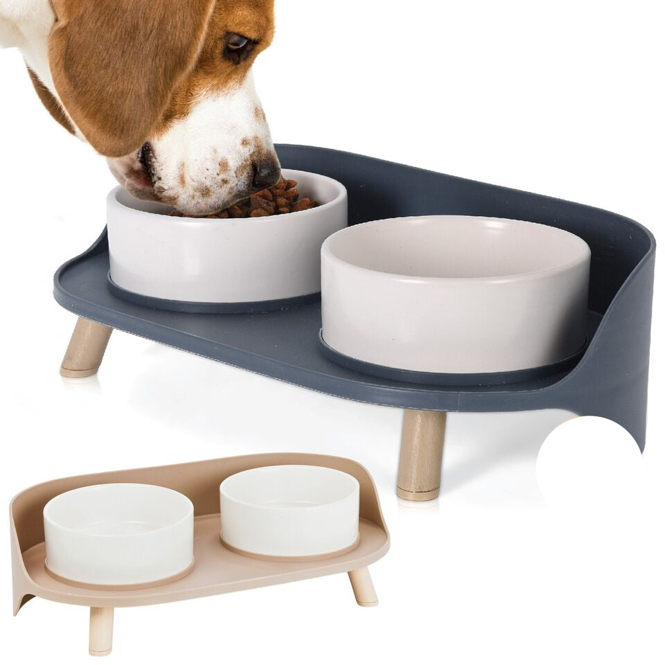 Elevated Feeding Station for Large Dogs with Non-Slip Base and Ergonomic Design