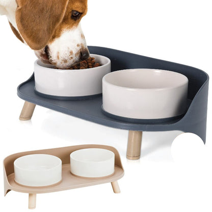 Elevated Feeding Station for Large Dogs with Non-Slip Base and Ergonomic Design