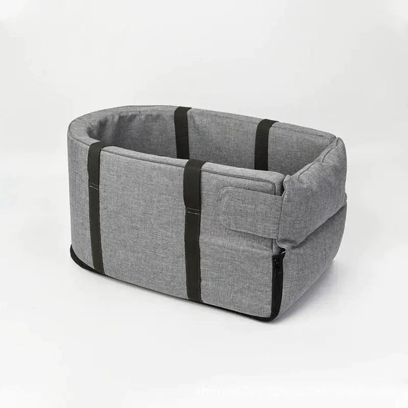 Elevated Pet Car Seat with Safety Straps Small Dog Booster Travel Seat Secure Padded Auto Seat for Cars