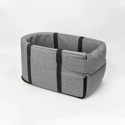 Elevated Pet Car Seat with Safety Straps Small Dog Booster Travel Seat Secure Padded Auto Seat for Cars