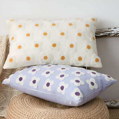 Embroidered Floral Cushion Covers Square and Rectangular Sofa Pillow Covers