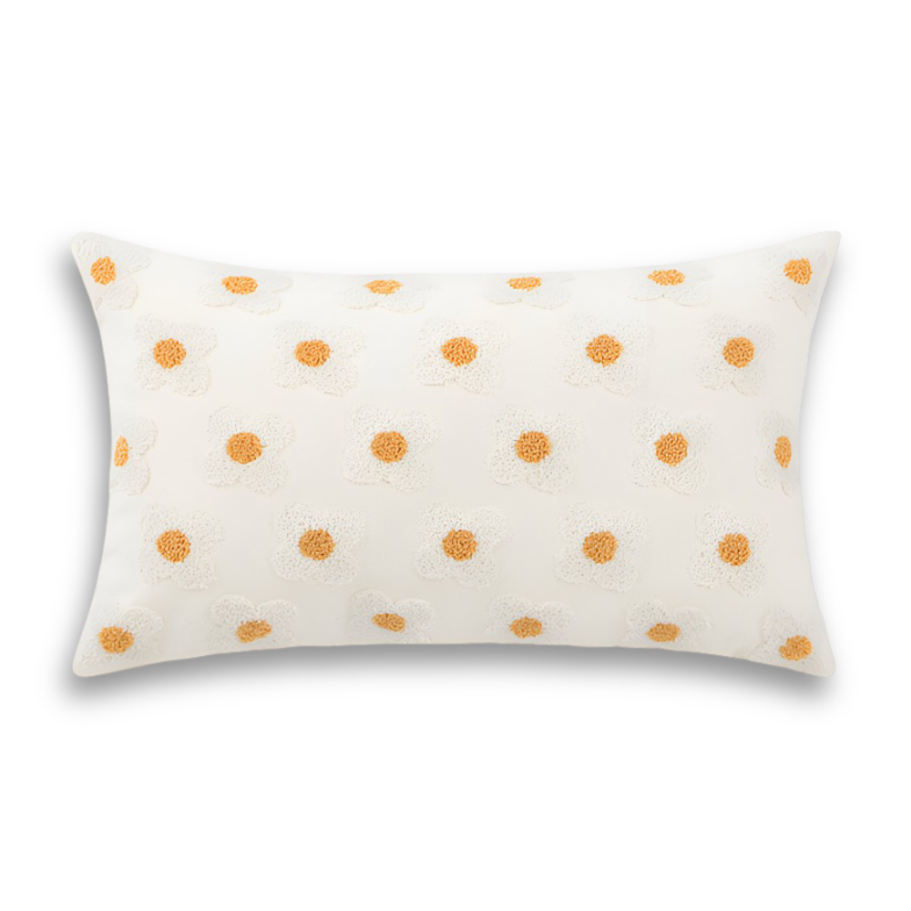 Embroidered Floral Cushion Covers Square and Rectangular Sofa Pillow Covers