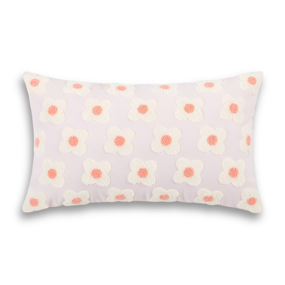 Embroidered Floral Cushion Covers Square and Rectangular Sofa Pillow Covers