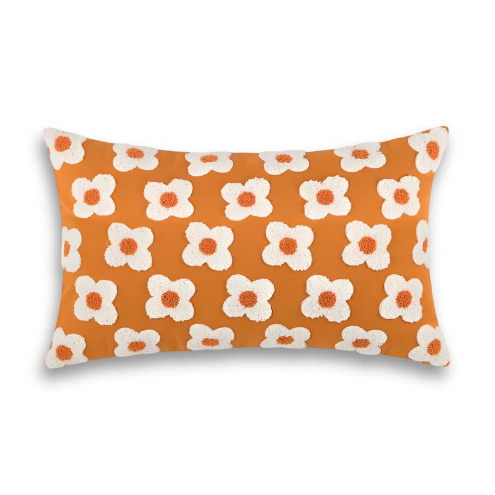 Embroidered Floral Cushion Covers Square and Rectangular Sofa Pillow Covers
