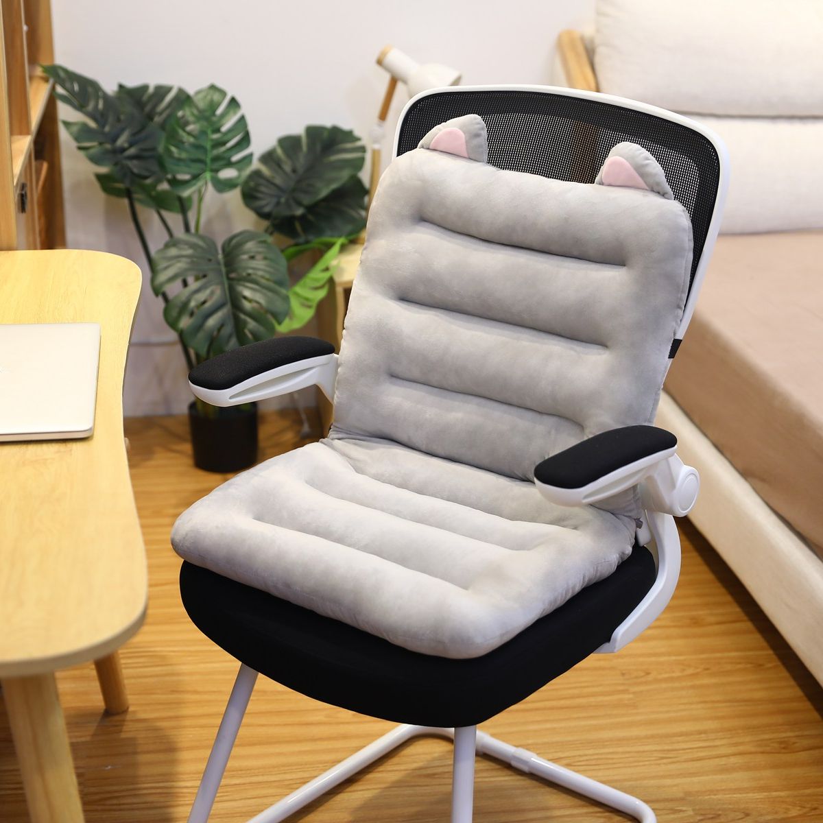 Ergonomic Back Support Seat Cushion Posture Corrector Non Slip Lumbar Pillow