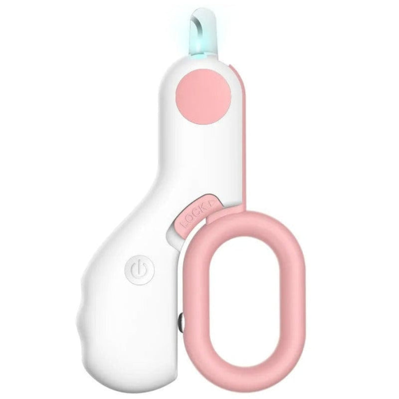 Ergonomic Dog Cat Nail Clipper with LED Light Precision Pet Grooming Tool