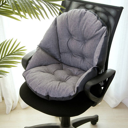 Ergonomic Seat Cushion Quilted Accent Non Slip Base Posture Support Chair Pad