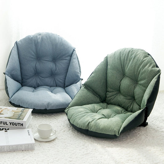 Ergonomic Seat Cushion Quilted Accent Non Slip Base Posture Support Chair Pad