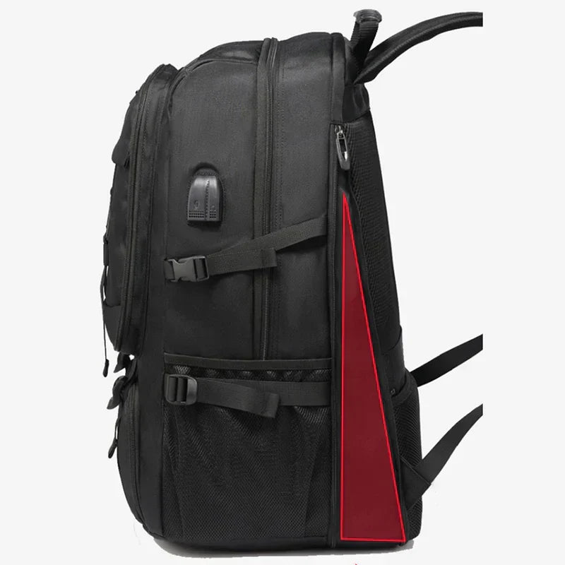 Expandable Travel Backpack with USB Charging Port Large Capacity Carry On Laptop Backpack