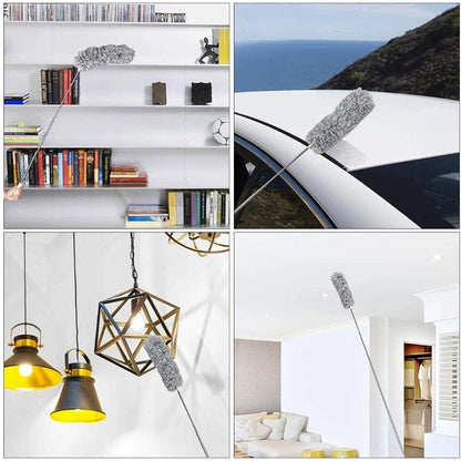 Extendable Microfiber Duster Telescopic Dust Cleaner for Ceiling Fans Shelves and Home Cleaning