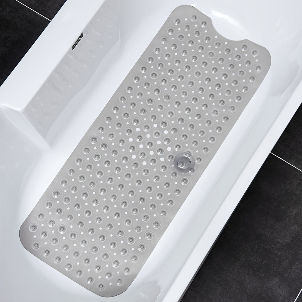 Extra Long Anti Slip Bath Mat for Safe and Comfortable Shower Use