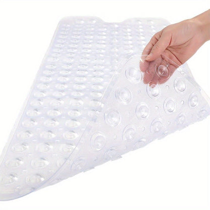 Extra Long Anti Slip Bath Mat for Safe and Comfortable Shower Use