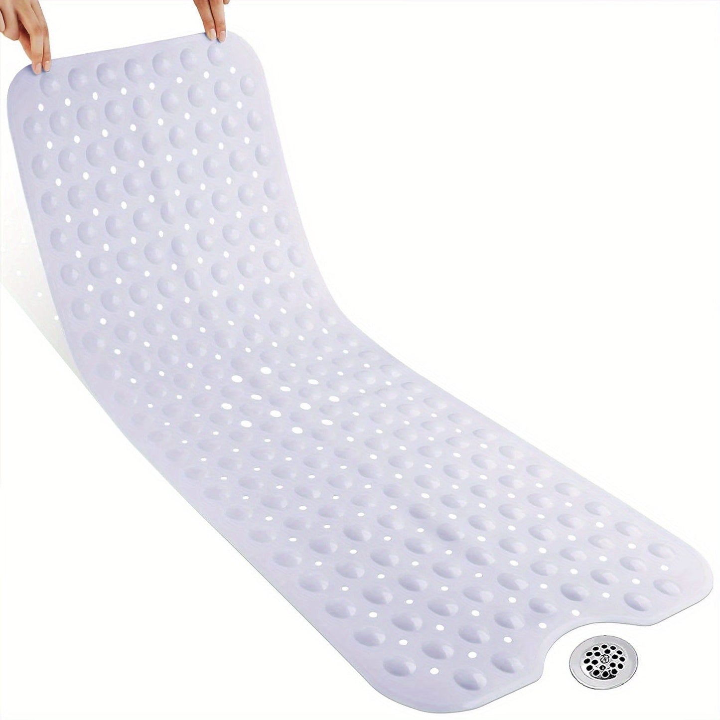 Extra Long Anti Slip Bath Mat for Safe and Comfortable Shower Use