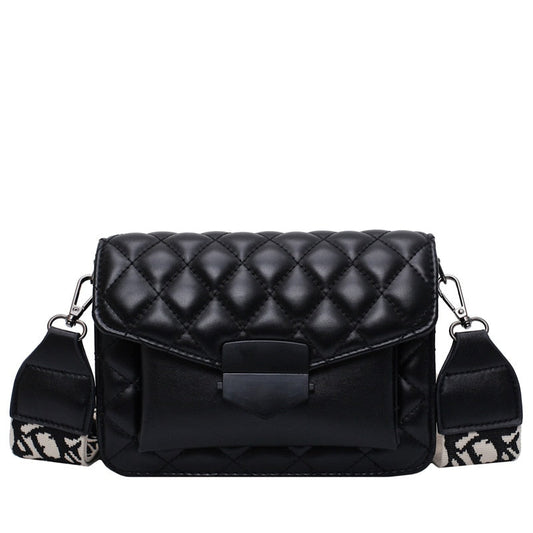 Fashion Shoulder Handbag with Wide Strap Large Capacity Everyday Crossbody Bag