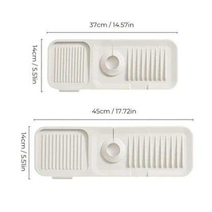 Faucet Splash Guard Sink Drying Mat Quick Dry Kitchen Counter Protector Bathroom