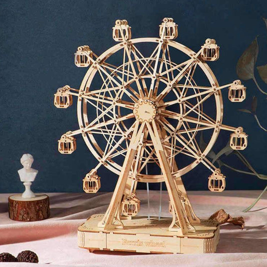 Ferris Wheel Music Box Rotating Mechanical Music Box Decorative Vintage Collectible