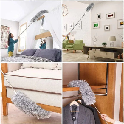 Flexible Dust Cleaner Extendable Microfiber Cleaning Tool