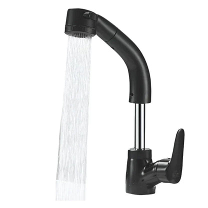 Flexible Kitchen Sink Faucet Extended Reach Mixer Tap Ergonomic Handle