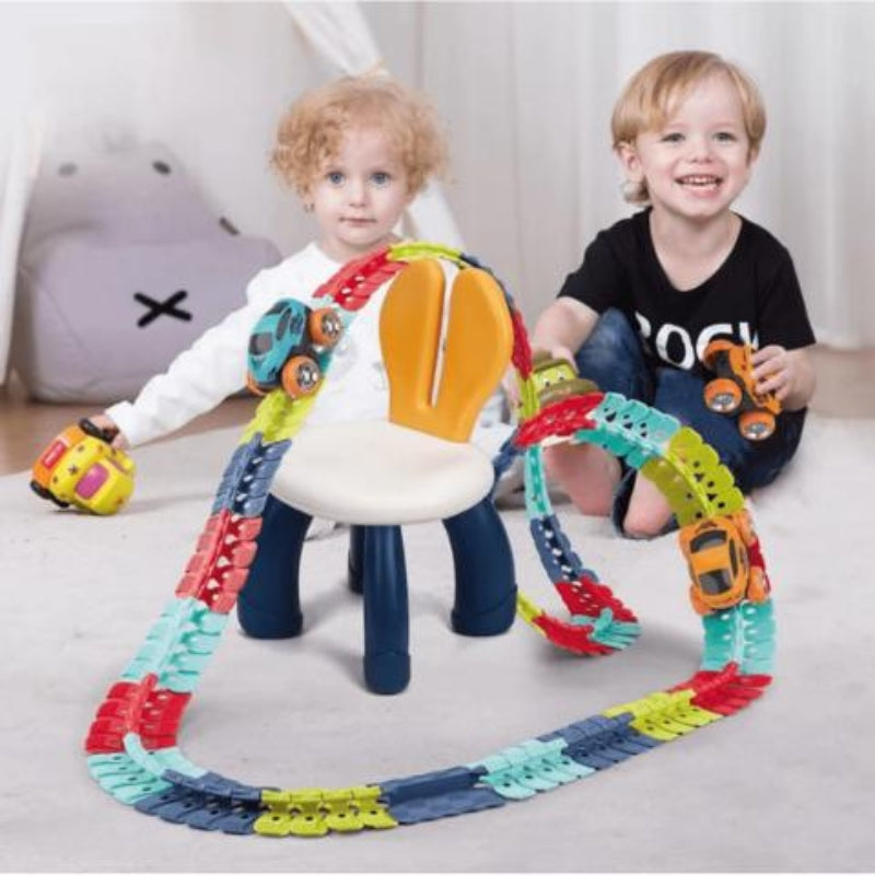 Flexible LED Race Track Set with Custom Layout and Light Up Car